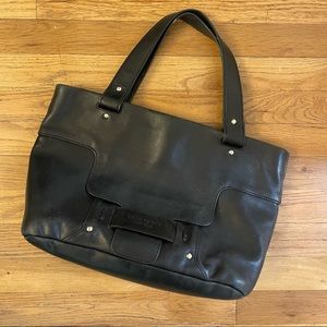 Large Kate Spade Black Leather Tote